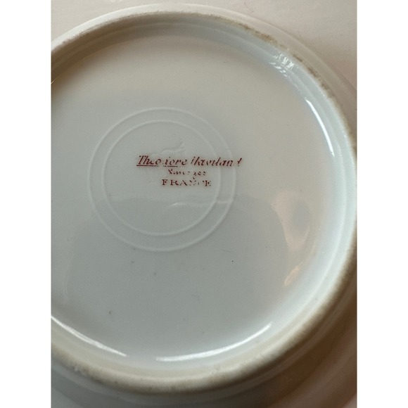 Vintage Theodore Haviland  Limoges France Collectible  Floral Trinket Dish - Picture 3 of 4